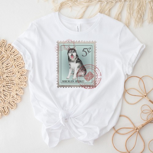 Camicia cane francobollo