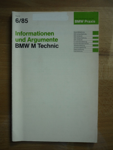 Orig bmw technic depliant - ,