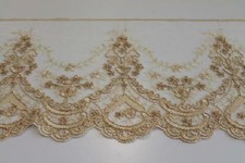 Pizzo merletto di tulle ricamato con pietre 20cm Sweet Trims KB9450 passamaneria