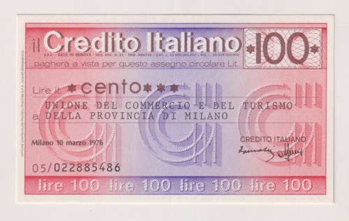 Miniassegni credito italiano - miniassegni,