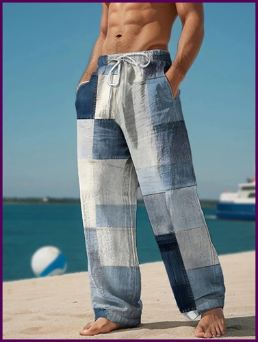 Pantaloni casual quadri - pantaloni, a