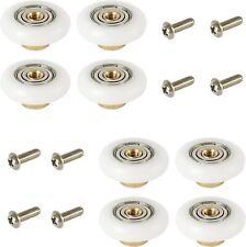 8 Ruote Cuscinetti Di Ricambio per Box Doccia, Rotelle in Ottone Ø19 Mm