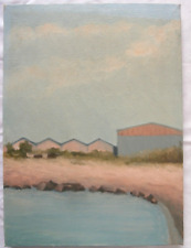 Dipinto Paesaggio di mare con spiaggia Quadro Olio su tela 40x30 cm