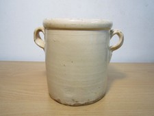 Antico Vaso Giara Terracotta Smaltata 18 cm Vintage Primi 900 Maiolica Italiana