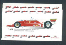 Biglietto Museo Galleria Ferrari 312 T4 Jody Scheckter 1979 Come Nuovo ▓