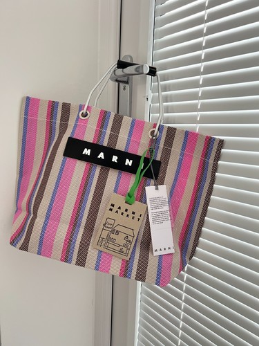Borsa marni market righe - market,