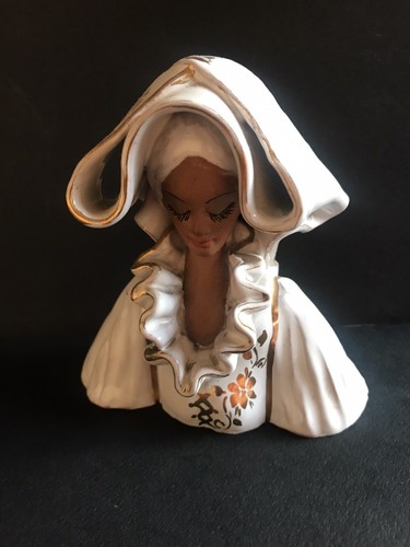 Busto testa ceramica sarda - ceramica,
