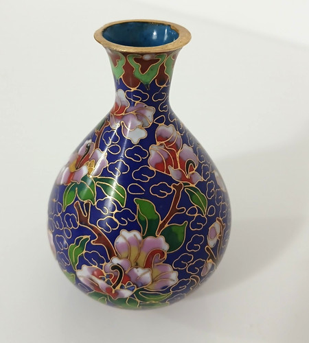 Vaso cloisonné cinese - vaso, in