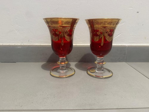 Set bicchieri cristallo arte - 2,