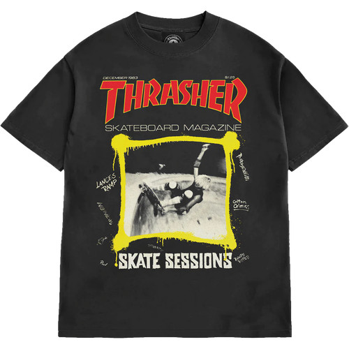 Maglietta nera thrasher - nera,