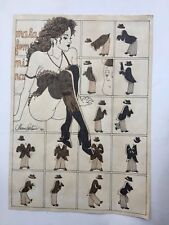 TOTO' MALAFEMMINA tavola disegno SketchBook comics firma 1993 vintage