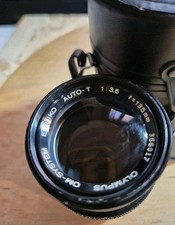 OM | Olympus E.Zuiko Auto-T 135mm f/3.5 – Teleobiettivo vintage con custodia