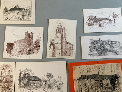 Lotto disegno inchiostro - disegno,