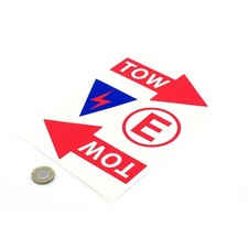 Set adesivi freccia traino