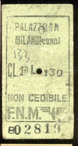 Biglietto treno ferrovia - biglietto,