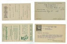 Quattro cartoline UX con