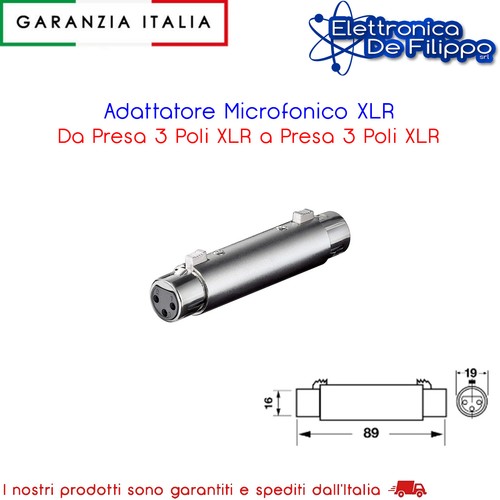 Adattatore microfonico xlr - adattatore, da