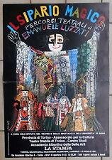 EMANUELE LUZZATI IL SIPARIO MAGICO AFFICHE LOCANDINA POSTER CM. 44,50 X 30,50