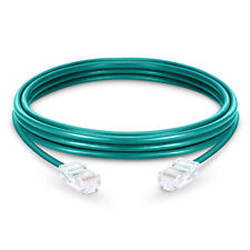 N°2 cavi rete ethernet (patch cable) non schermati UTP cat.5e verdi 2 metri