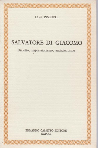 Piscopo ugo salvatore di - -,
