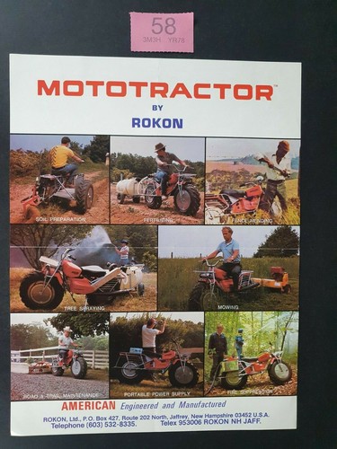 Rokon mototractor brochure - rokon,