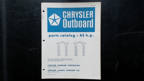 Catalogo ricambi fuoribordo