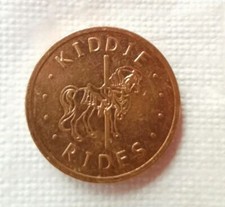 VINTAGE GETTONE COIN -TECNOTRON DEDEM - KIDDIE RIDES - RARISSIMO