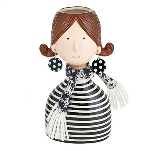 Vaso girl sciarpina - vaso, c/sciarpina