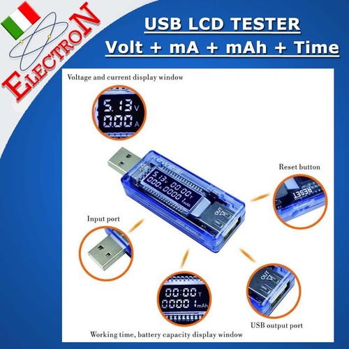 Usb tester tensione corrente - usb,