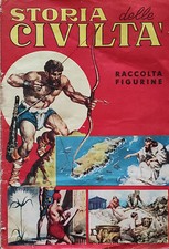 ALBUM FIGURINE VUOTO " STORIA DELLE CIVILTA' " BAGGIOLI 1963 RECUPERATO