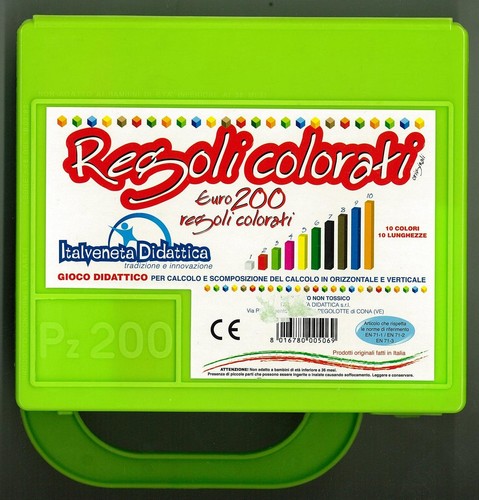 Valigetta regoli colorati - regoli,
