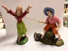Statuine Presepe vintage In Gesso Anni 50