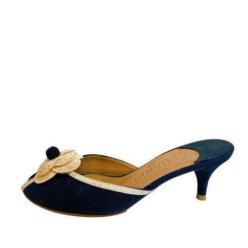 Chanel canvas mule - mule, camelia