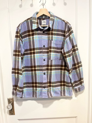 Giacca camicia zara plaid - zara,