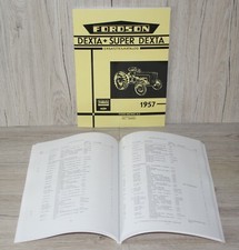 Catalogo ricambi Fordson Dexta + Super Dexta 1957