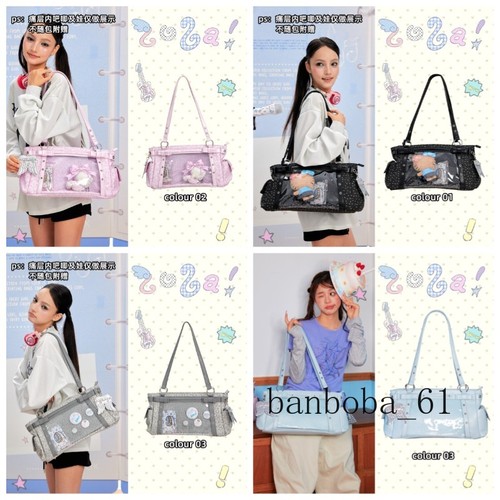 Borsa tracolla trasparente - a,