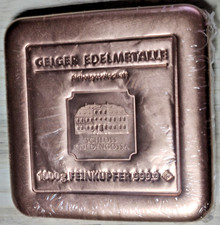 Lingotto di rame 1,0 kg .999