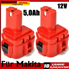 2x 12V 5000mAh BATTERIA originale per Makita 1220 1222 1233 1234 1235F 6270D 192598