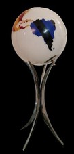 Grande Mappamondo in vetro di Murano Coppa UEFA Inter - Roma Calcio pezzo unico!