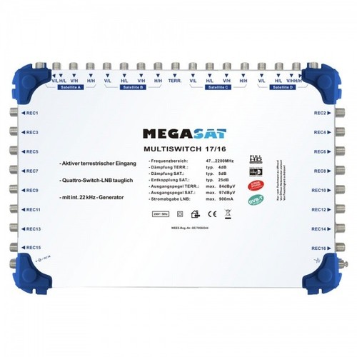 Megasat multiswitch 16 - megasat, 17/16