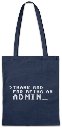 Borsa tessuto thank god for - in,