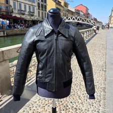 Giubbotto pelle nero vintage