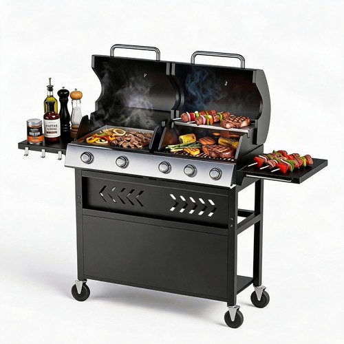 Carrello barbecue gas - barbecue, a