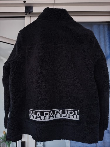 Napapijri giacca pile nero zip - napapijri,