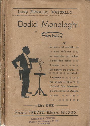 Dodici monologhi gandolin - monologhi, di