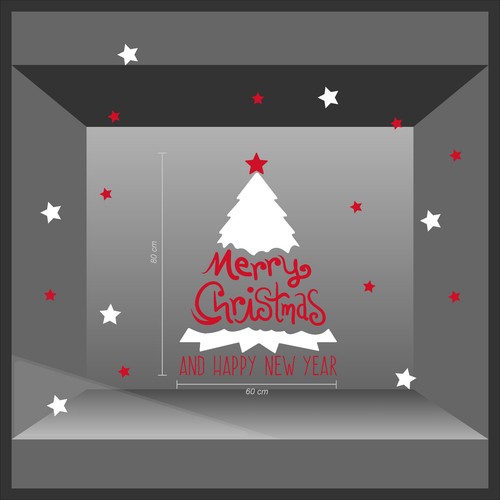 Vetrofanie natale adesivo - vetrofanie,