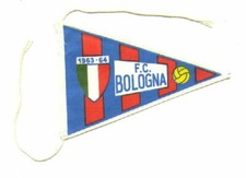 BOLOGNA CALCIO - PICCOLA BANDIERA Triangolare IN TELA SCUDETTO 1963-64