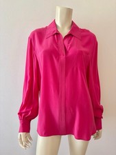 ? MAX MARA Camicia Fucsia Pura Seta ?Pure Silk Shirt IT38_FR36_DE34 Silk Bluse