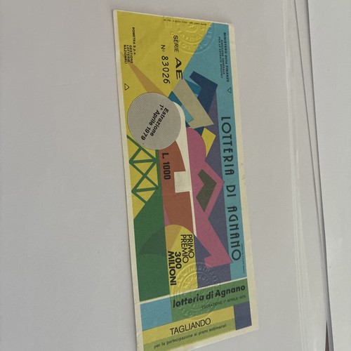Biglietto lotteria nazionale - biglietto,