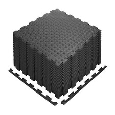 Tappetino Ad Incastro Nero Yoga Esercizio Palestra Fitness Ginnastica Piastrella Pavimento in Schiuma Morbida